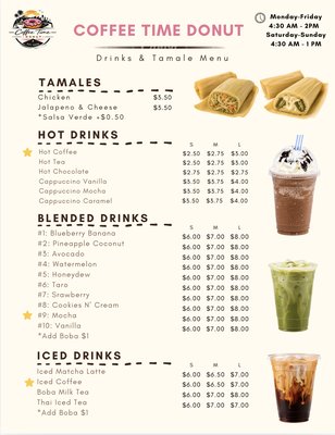 Menu photo 1 Coffee Time Donuts Compton, CA Menu photo 1 Coffee Time Donuts Compton, CA