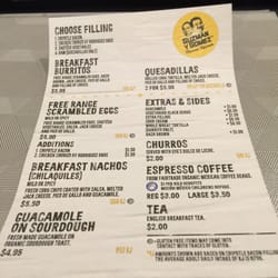 Guzman y Gomez - Menu :-)