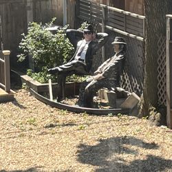 Prospect Place Bed & Breakfast - Blues brothers in the backyard