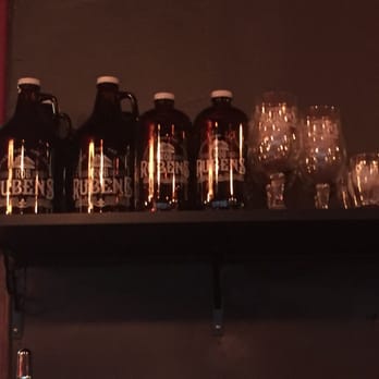 R6 Distillery - Looking at the growlers on the shelf above the Beer taps! - Distilleries Near Me - El Segundo, California R6 Distillery - Looking at the growlers on the shelf above the Beer taps! - Distilleries Near Me - El Segundo, California