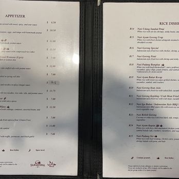 Sumatera Restaurant NYC - Menu (1/4) as of 11/28/25 - Indonesian Near Me - Elmhurst, New York Sumatera Restaurant NYC - Menu (1/4) as of 11/28/25 - Indonesian Near Me - Elmhurst, New York