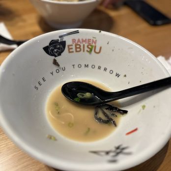 Ramen Ebisu - Ramen bowl after - Ramen Near Me - Henderson, Nevada