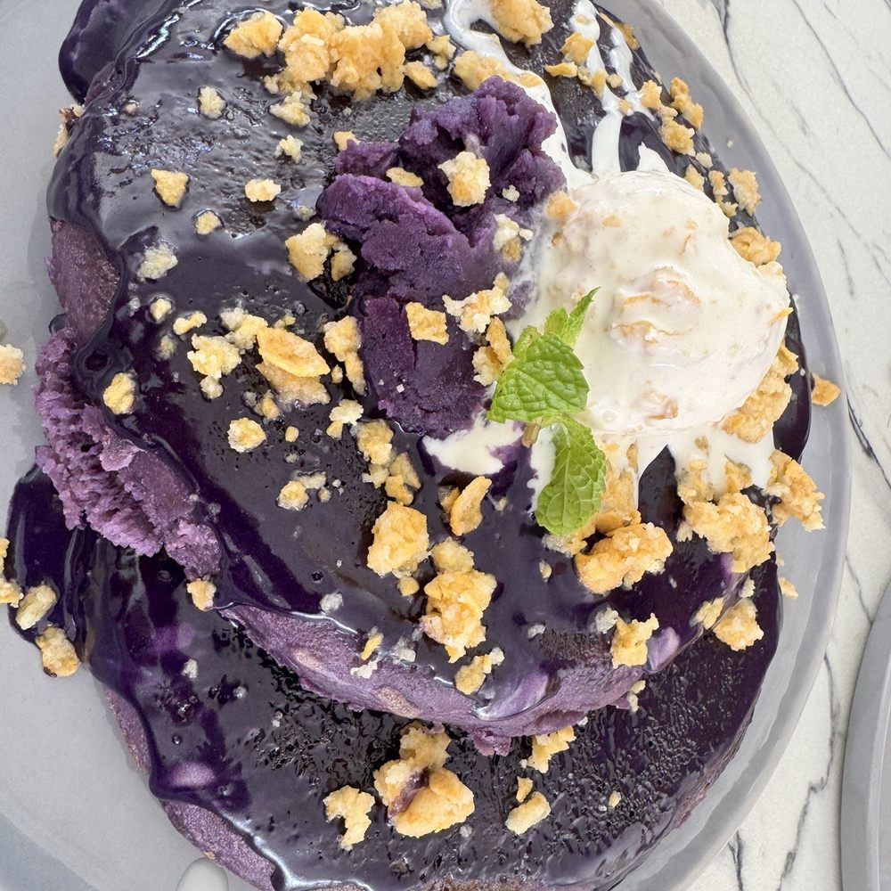 Ube pancakes Ube pancakes