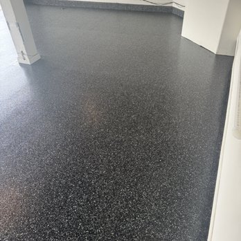 1 Day Epoxy - Black custom epoxy - Flooring Near Me