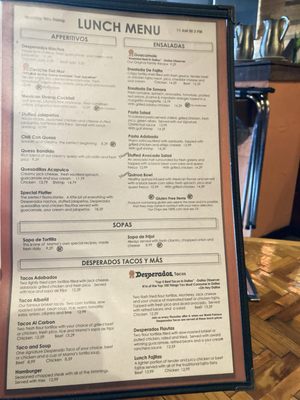 Menu photo 1 Desperados Mexican Restaurant Dos Garland, TX Menu photo 1 Desperados Mexican Restaurant Dos Garland, TX