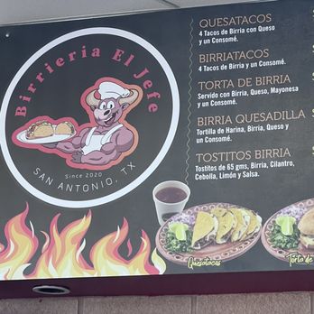 Birrieria El Jefe - Menu - Food Trucks Near Me - San Antonio, Texas Birrieria El Jefe - Menu - Food Trucks Near Me - San Antonio, Texas