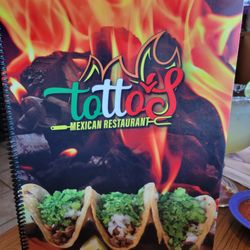 Tottos Mexican Restaurant - Front of Menu
