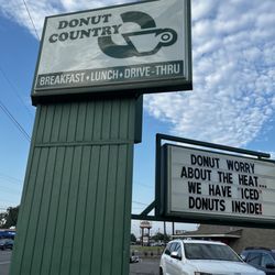 Donut Country - Sign and good donut humor