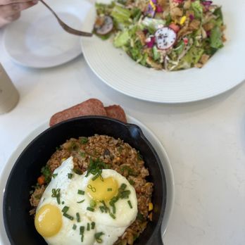 Bites & Bashes Cafe - Kimchi fried rice (with spam served on the side) - Cafes Near Me - Lomita, California Bites & Bashes Cafe - Kimchi fried rice (with spam served on the side) - Cafes Near Me - Lomita, California