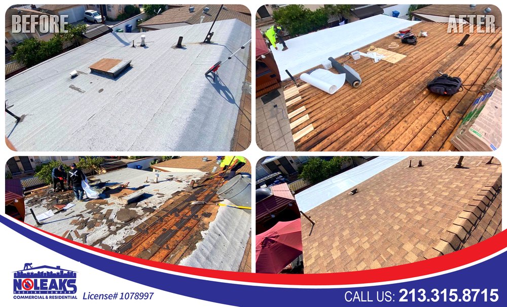 Slide of No Leaks Roofing