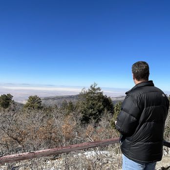 Sunspot Solar Observatory - Senic view, white sands in the distance - Observatories Near Me - Sunspot, New Mexico Sunspot Solar Observatory - Senic view, white sands in the distance - Observatories Near Me - Sunspot, New Mexico