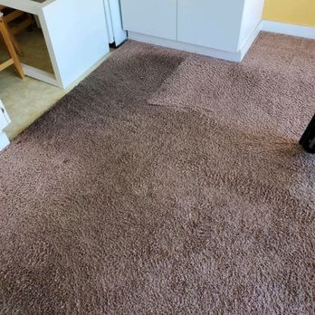 Zimp - This is the partially treated carpet. The area by the yellow wall is not a common walking path, but the area in front of the cabinets is. - Carpet Cleaning Near Me - Seattle, Washington Zimp - This is the partially treated carpet. The area by the yellow wall is not a common walking path, but the area in front of the cabinets is. - Carpet Cleaning Near Me - Seattle, Washington