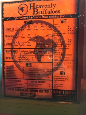 Menu photo 7 Heavenly Buffaloes Durham, NC