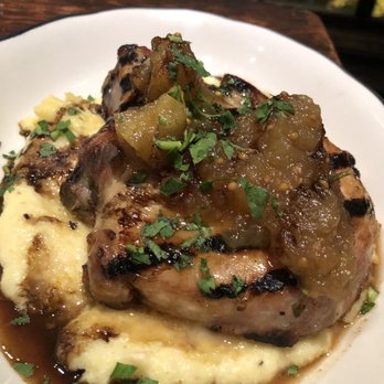 The Cookery - Pork Chop w/ Apple Mostarda over Polenta 11-15-20 - Italian Near Me - Dobbs Ferry, New York The Cookery - Pork Chop w/ Apple Mostarda over Polenta 11-15-20 - Italian Near Me - Dobbs Ferry, New York