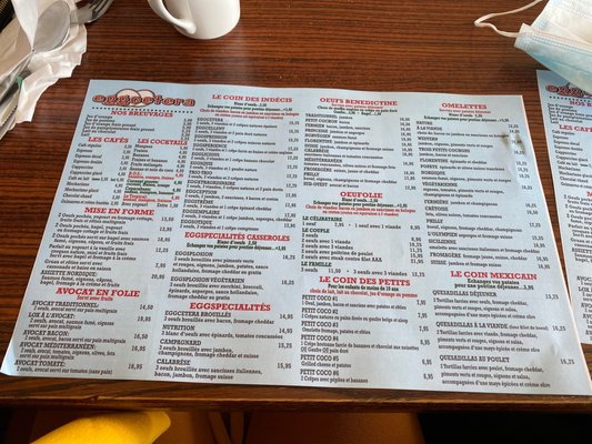 Menu photo 1 Eggcetera Laval, QC