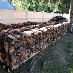 a pile of firewood a pile of firewood