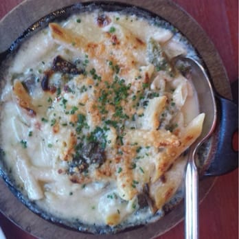 Extra Virgin - This must be heaven, because I just fell into a sizzling pan of macaroni and poblano cheese. - Tapas/Small Plates Near Me - Kansas City, Missouri Extra Virgin - This must be heaven, because I just fell into a sizzling pan of macaroni and poblano cheese. - Tapas/Small Plates Near Me - Kansas City, Missouri