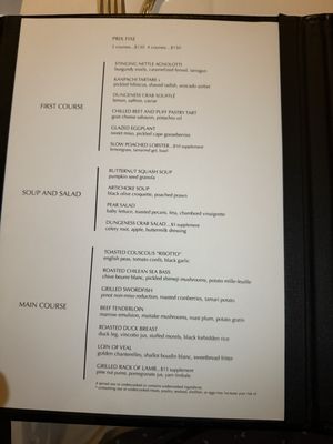 Menu photo 2 Le Papillon San Jose, CA