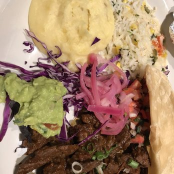 Eldorado Cafe - A little stingy on the cheese rice. My SO said the carne guisada was tasty. - Mexican Near Me - Austin, Texas