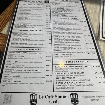Le Café Station Grill - Menu - Breakfast & Brunch Near Me - Chicago, Illinois Le Café Station Grill - Menu - Breakfast & Brunch Near Me - Chicago, Illinois