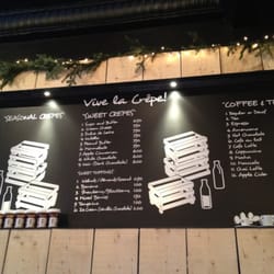Vive La Crepe - Sweet side of the menu.