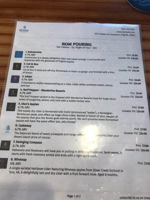 Menu photo 3 Sly Clyde Ciderworks Hampton, VA Menu photo 3 Sly Clyde Ciderworks Hampton, VA