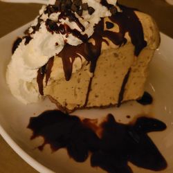 Delmonico's Italian Steakhouse - Cappuccino Pie - coffee ice cream w/ walnuts & chocolate cookie crust.