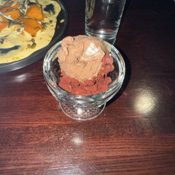 Bank + Vine - Chocolate Gelato with Red Velvet Crumbs - New American Near Me - Wilkes-Barre, Pennsylvania Bank + Vine - Chocolate Gelato with Red Velvet Crumbs - New American Near Me - Wilkes-Barre, Pennsylvania