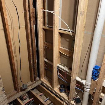 Team ASAP Home Improvement - Bathroom renovation changes pipes behind wall - Plumbing Near Me Team ASAP Home Improvement - Bathroom renovation changes pipes behind wall - Plumbing Near Me
