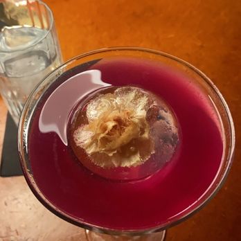 Maple & Ash - Illicit affair cocktail - so pretty! - Steakhouses Near Me - Scottsdale, Arizona