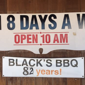 Black's Barbecue Lockhart - Open 8 days a week, y'all - Barbeque Near Me - Lockhart, Texas Black's Barbecue Lockhart - Open 8 days a week, y'all - Barbeque Near Me - Lockhart, Texas