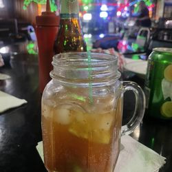 GreenDoor Steakhouse & Sports Bar - Bloody Mary with ultra beer chaser
