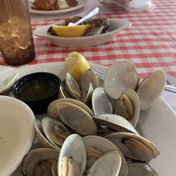 Oyster Creek Inn - Steamed little necks , Clams Casino and jersey devil shrimp.