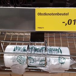 Aldi - Neu bei Aldi!! Keine Plastiktüten mehr. Heisst jetzt Obstknotenbeutel????