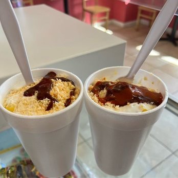 Frutería Y Nevería Bombitas - Elote en vaso, corn in a cup - Desserts Near Me - Lancaster, Texas Frutería Y Nevería Bombitas - Elote en vaso, corn in a cup - Desserts Near Me - Lancaster, Texas
