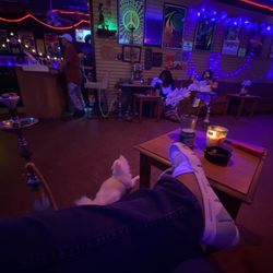 Hookah Bookah Cafe - One of the seating areas