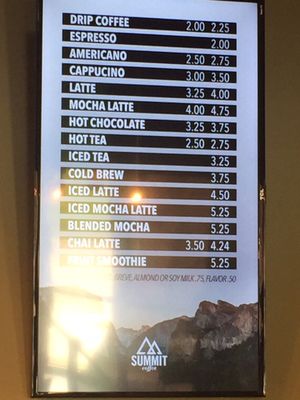 Menu photo 4 Summit Coffee Bakersfield, CA