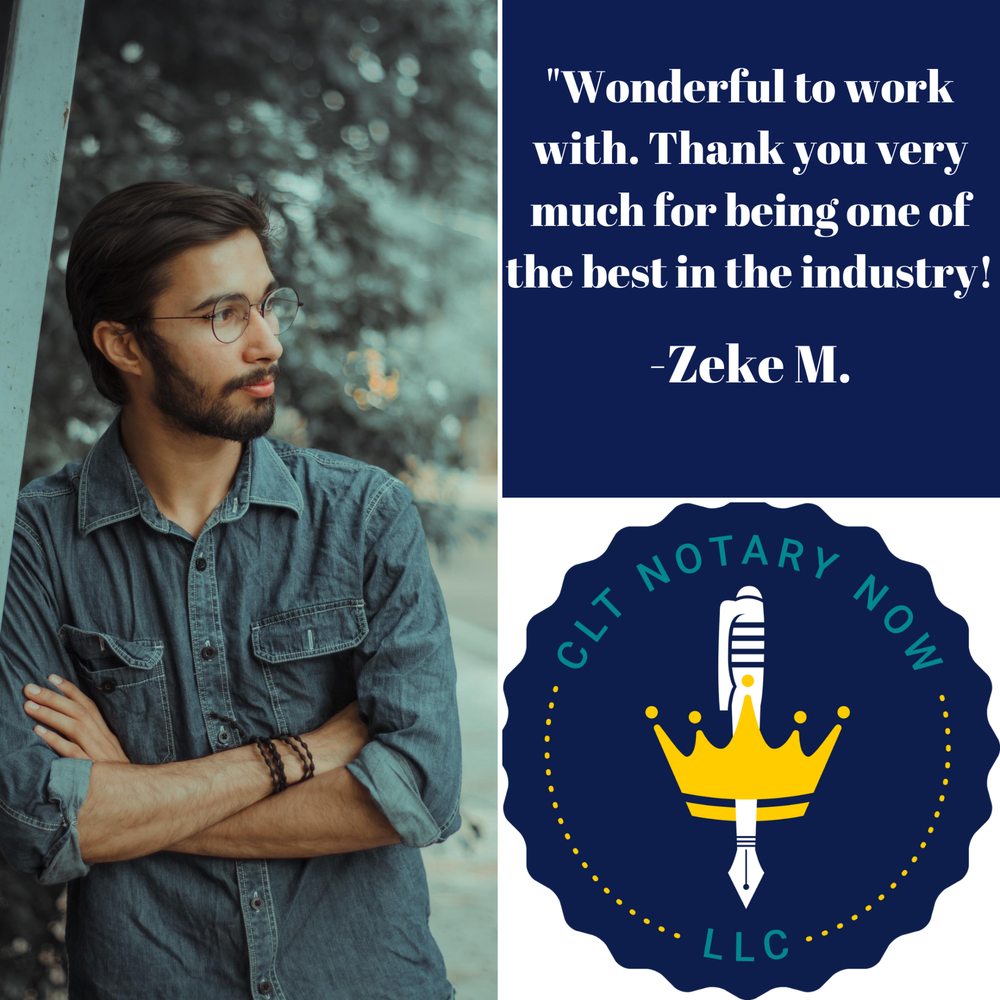 CLT NOTARY NOW Updated August 2024 Charlotte, North Carolina