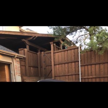 Texas Best Stain - Before Texas best stain used solid stain and said it was too old and needed solid stain without discussion or showing samples. - Fences & Gates Near Me - Plano, Texas Texas Best Stain - Before Texas best stain used solid stain and said it was too old and needed solid stain without discussion or showing samples. - Fences & Gates Near Me - Plano, Texas