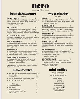 Menu photo 8 Nero Waffles Vancouver, BC Menu photo 8 Nero Waffles Vancouver, BC