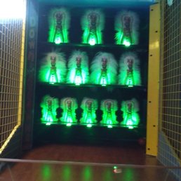 one of their games in their arcade. one of their games in their arcade.