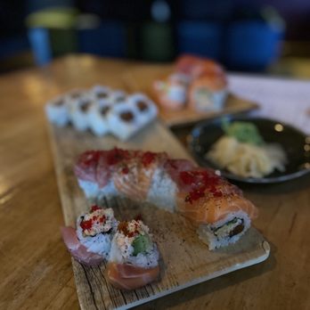 Drunken Monkey - a sushi platter on a wooden table - Japanese Near Me - Truckee, California