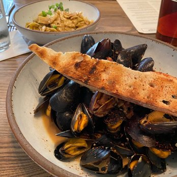 Chestnut - Mussels, Rabbit Pappardelle - New American Near Me - Asheville, North Carolina Chestnut - Mussels, Rabbit Pappardelle - New American Near Me - Asheville, North Carolina