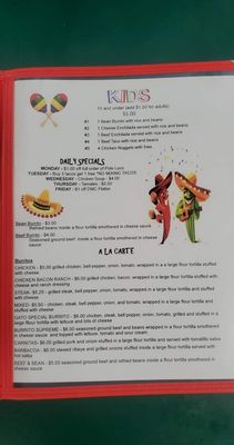 Menu photo 1 Gato's Tacos Tazewell, TN Menu photo 1 Gato's Tacos Tazewell, TN