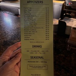 Royal Bar - Menu