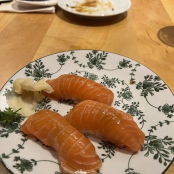AMORE Sushi - Salmon nigiri - Japanese Near Me - Chicago, Illinois AMORE Sushi - Salmon nigiri - Japanese Near Me - Chicago, Illinois