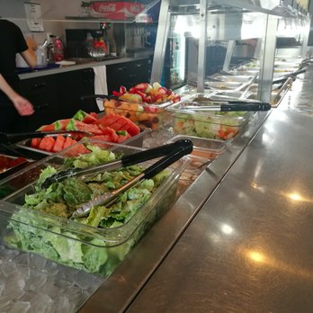 Imperial China - a buffet of salads and salad dressings - Chinese Near Me - Lethbridge, Alberta