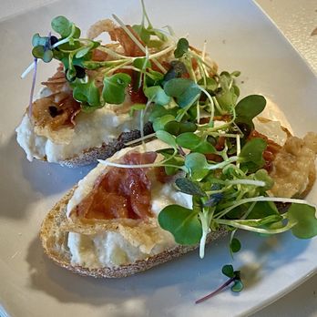 Pantoufle’s Bistro - White bean crostini app - Desserts Near Me - Floyd, Virginia Pantoufle’s Bistro - White bean crostini app - Desserts Near Me - Floyd, Virginia
