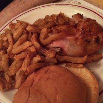 Chalet Bar B-Q - Quarter leg with fries and bun - Barbeque Near Me - Montreal, Quebec Chalet Bar B-Q - Quarter leg with fries and bun - Barbeque Near Me - Montreal, Quebec