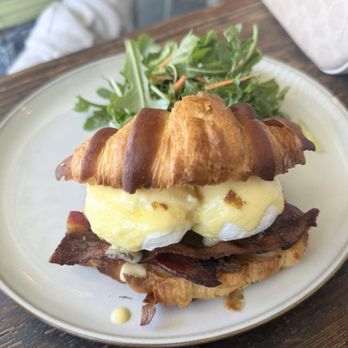 Lazy Dough - Egg Benedict Croissant - Breakfast & Brunch Near Me - Long Beach, California